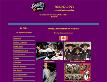 Tablet Screenshot of partycentral.ca